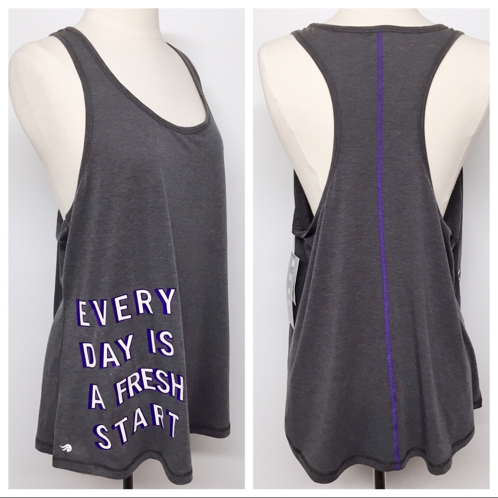 Ideology Every Day Is A Fresh Start Racer Tank Top